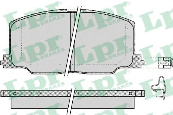 

Тормозные колодки Lpr 05P068