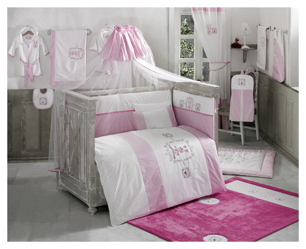 Комплект детского постельного белья Kidboo Rabbitto розовый