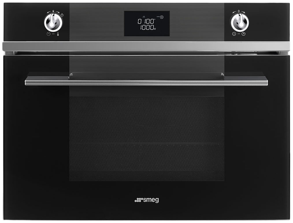 фото Встраиваемая микроволновая печь smeg linea sf4102mn black