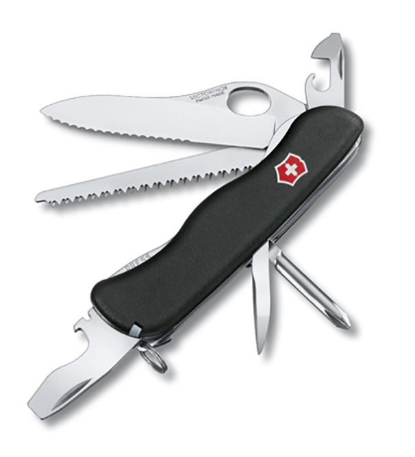 Мультитул Victorinox Military, черный, 12 опций