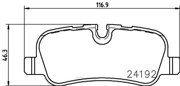 

Колодки тормозные Hella 8DB355016181
