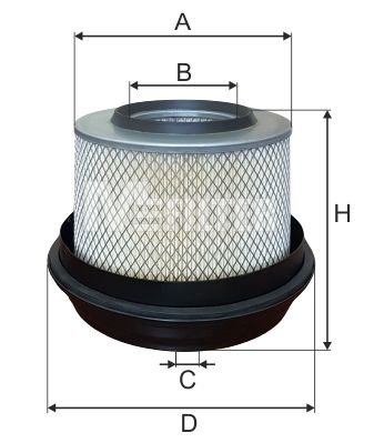 

Фильтр воздушный MFILTER A 572