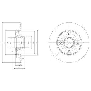 фото Тормозной диск delphi bg9022rsc