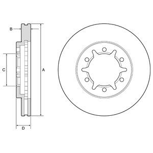 

Тормозной диск DELPHI BG4795C