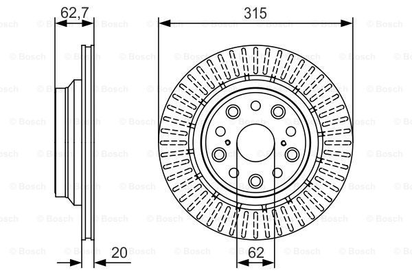 фото Тормозной диск bosch 0986479t06