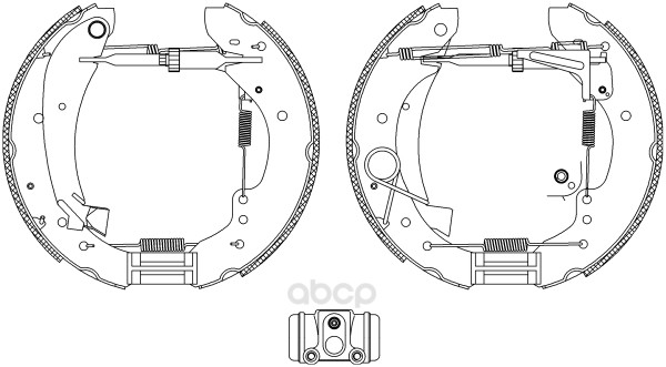 

Комплект тормозных колодок Hella 8DB355004221