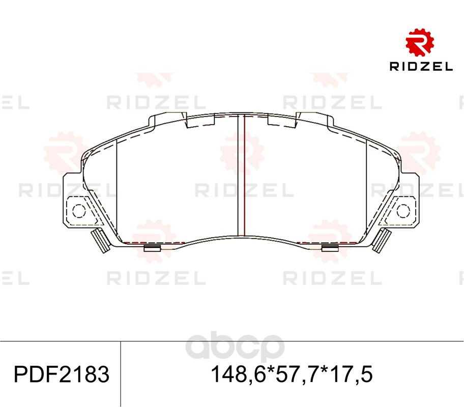 

Комплект тормозных колодок RIDZEL PDF2183