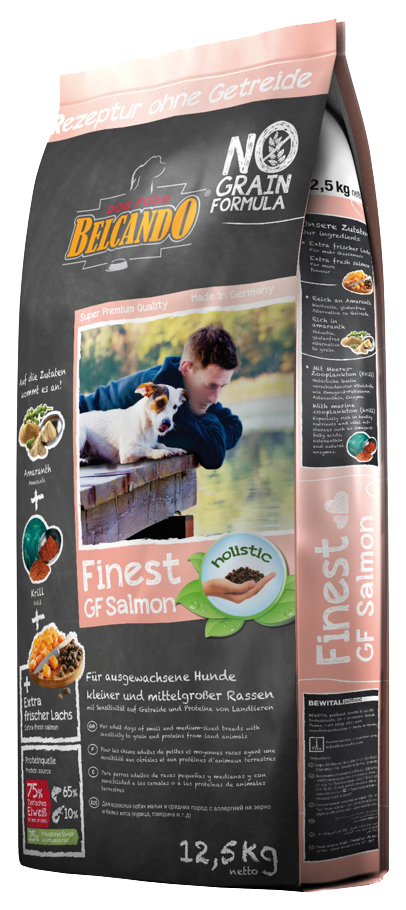 фото Сухой корм для собак belcando finest gf salmon, лосось, 12.5кг