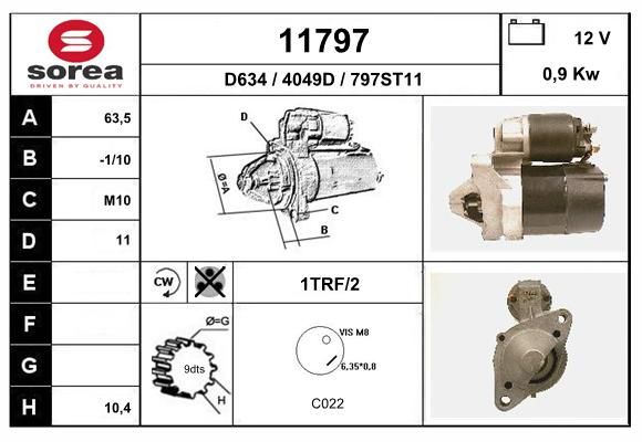 

Стартер EAI 11797
