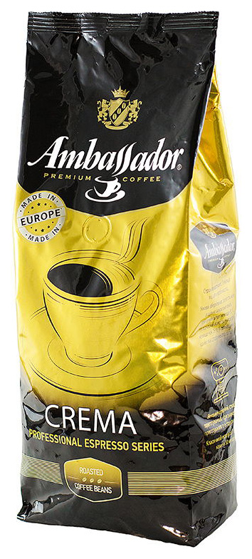 Кофе в зернах Ambassador crema 1 кг