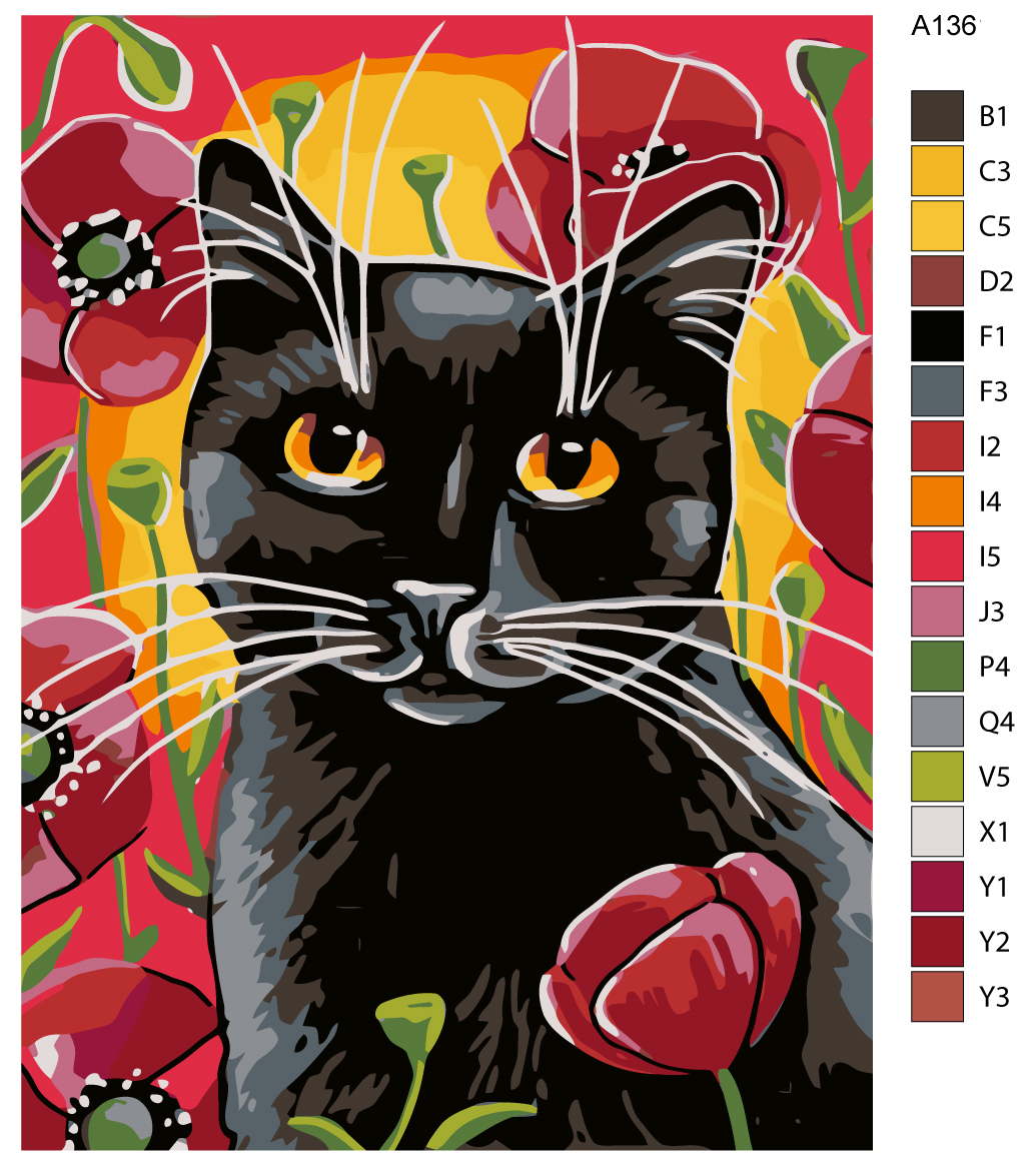 

Картина по номерам, 30 x 40, A136, A136