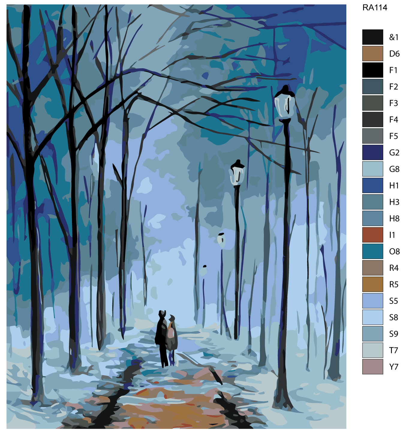 

Картина по номерам, 40 x 50, RA114, RA114