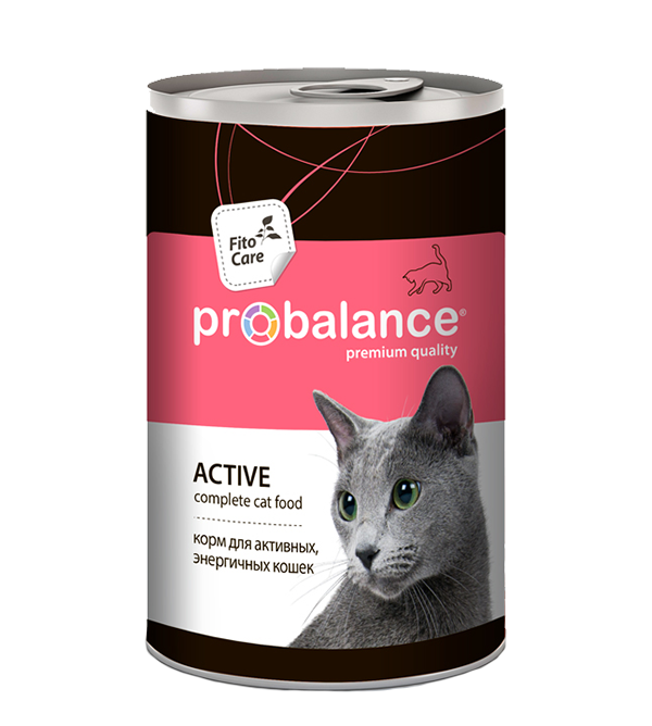 Консервы для кошек ProBalance Active с курицей, 415г