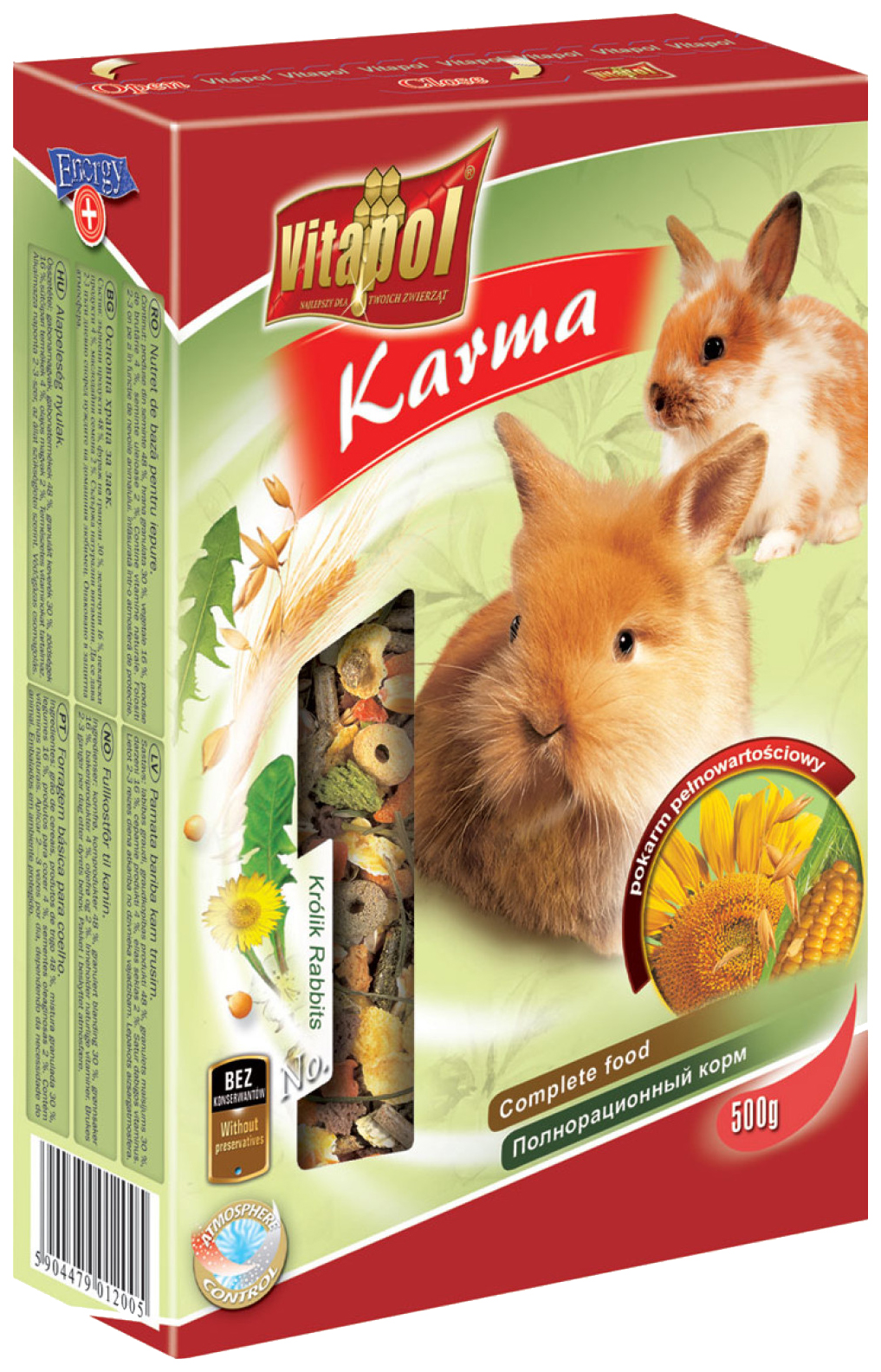 

Корм для кроликов Vitapol Karma 0.5 кг 1 шт
