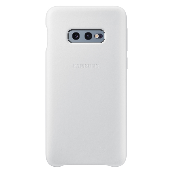 фото Чехол samsung leather cover для galaxy s10e white