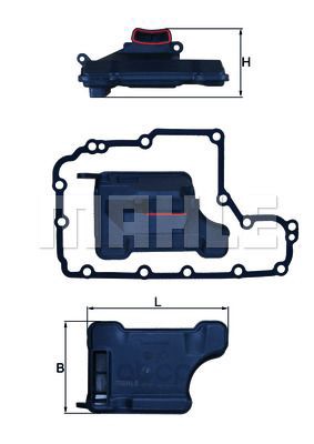 фото Фильтр масляный акпп mahle hx157d mahle/knecht