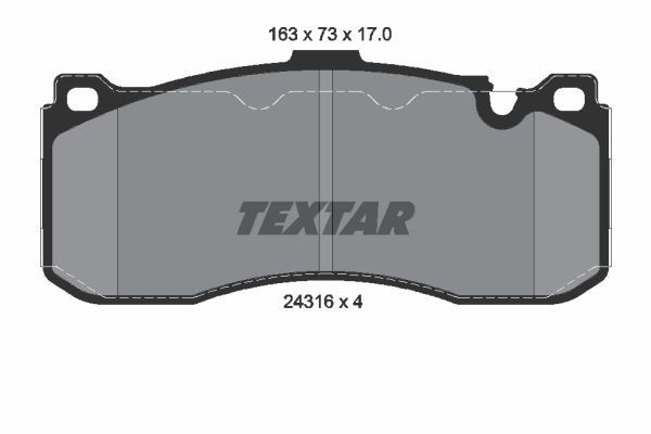 фото Комплект тормозных дисковых колодок textar 2431601