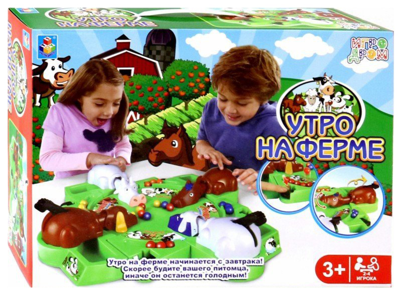 фото Настольная игра 1 toy игродром утро на ферме 1toy