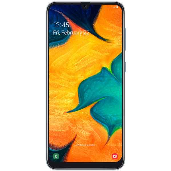 фото Смартфон samsung galaxy a30 (2019) 3/64gb white (sm-a305fzwoser)