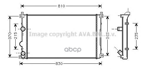 

Радиатор системы охлаждения AVA QUALITY COOLING RTA2321