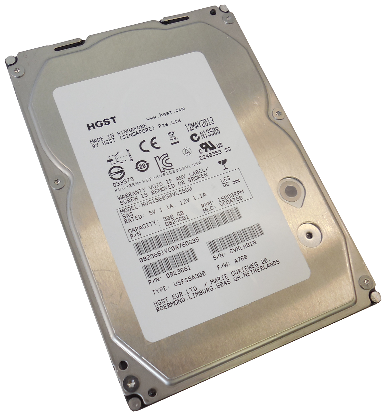 Жесткий диск HGST Ultrastar 15K600 300ГБ (HUS156030VLS600)