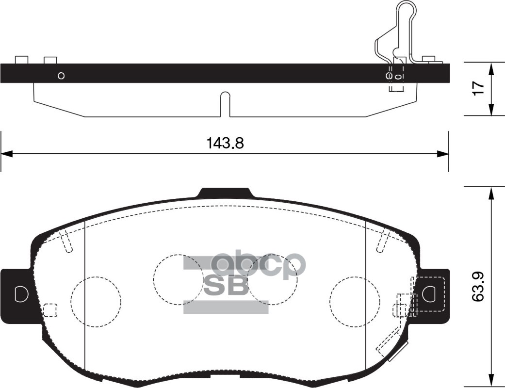 

Тормозные колодки Sangsin brake передние SP1386