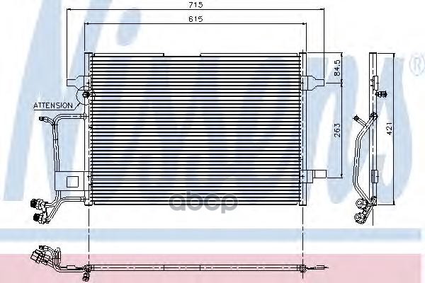 фото Радиатор кондиционера nissens 94207