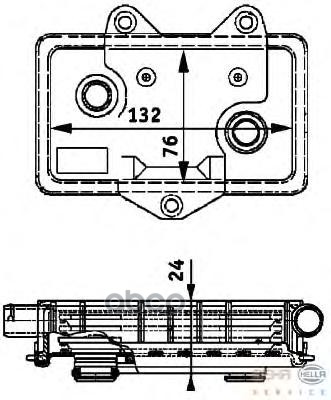 фото Радиатор масляный hella 8mo376726051