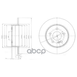 фото Комплект 2 шт, диск тормозной fr mb c (w204) d278mm delphi bg4152