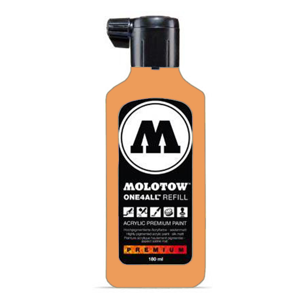 

Акриловая заправка для маркеров Molotow One4All 180мл, Оранжевый, One4all 180мл Светло-оранжевые