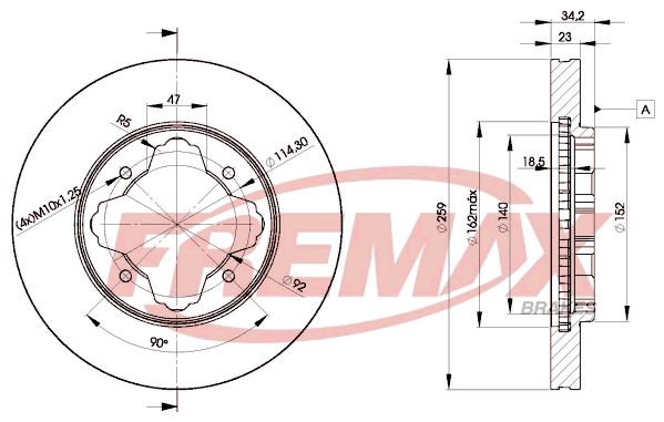 Тормозной диск FREMAX BD-0836