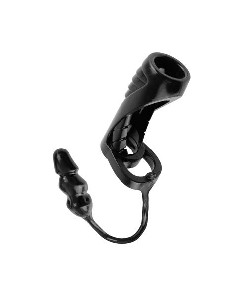 Насадка Pipedream Extreme Enhancer with Anal Plug с анальной втулкой черный 9,6 см