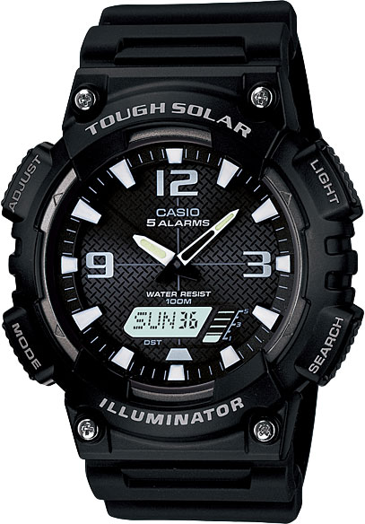 фото Наручные часы кварцевые мужские casio illuminator collection aq-s810w-1a