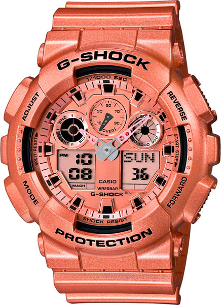 

Наручные часы Casio G-Shock GA-100GD-9A с хронографом, G-Shock