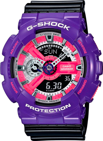 фото Японские наручные часы casio g-shock ga-110nc-6a с хронографом