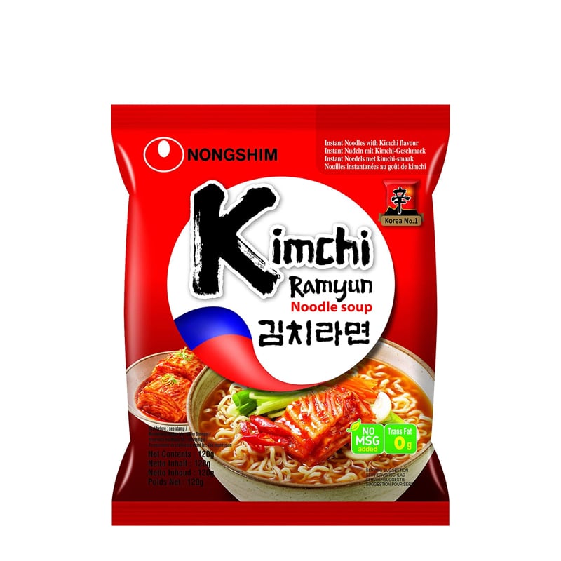 Лапша быстрого приготовления Кимчи Рамен Nongshim 120 г