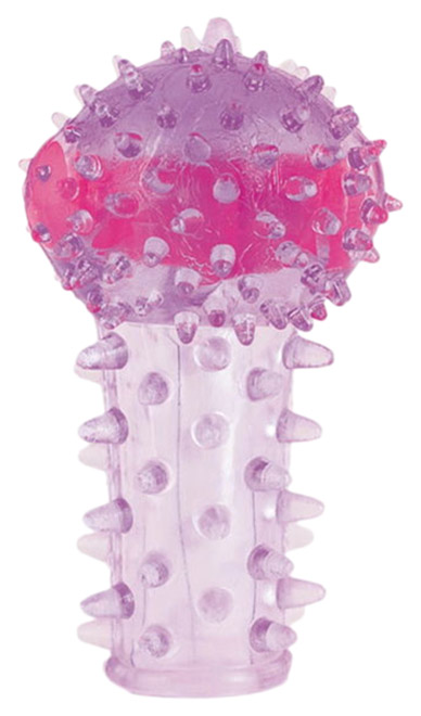 Вибронасадка ToyFa Basic на палец или вибратор фиолетовый