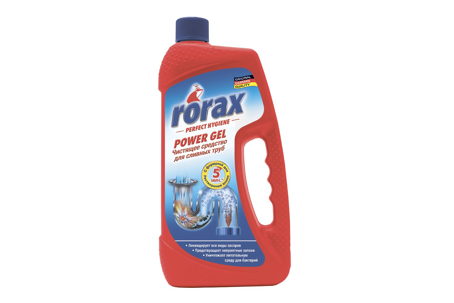 

Средство для очистки труб и сливов Rorax power gel 1 л