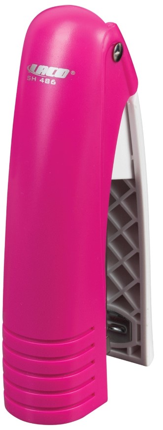 

Степлер Laco SH 486, №24/6, 26/6, средний, до 20 листов, розовый