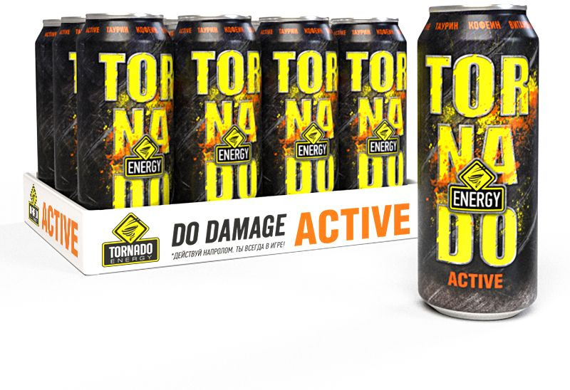 

Энергетический напиток Tornado Energy Activ 12 шт по 450 мл