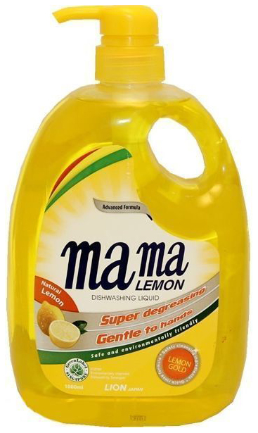 фото Гель для мытья посуды и детских принадлежностей mama lemon gold 1л