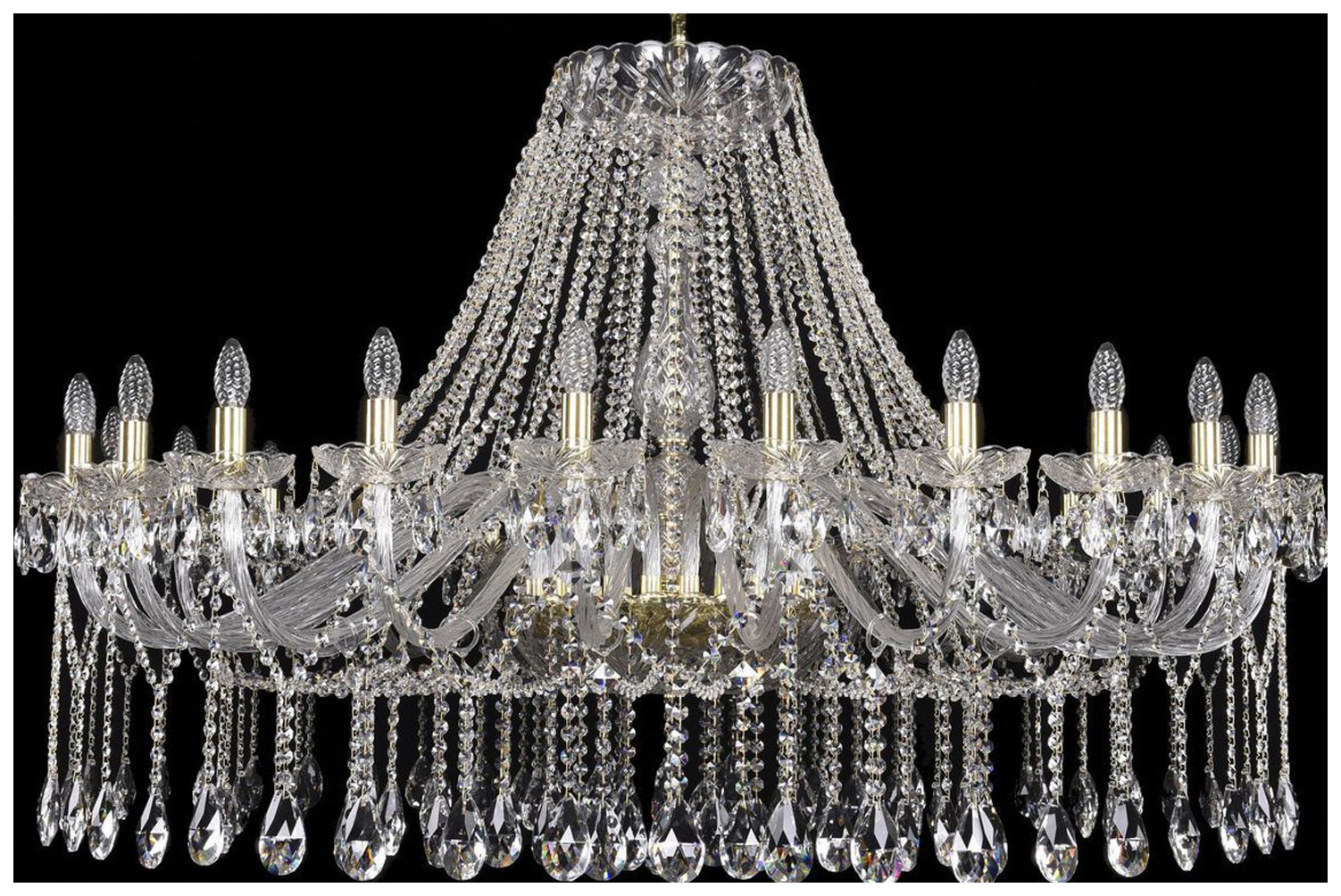 фото Люстра подвесная bohemia ivele crystal 1413/24/530-100/g