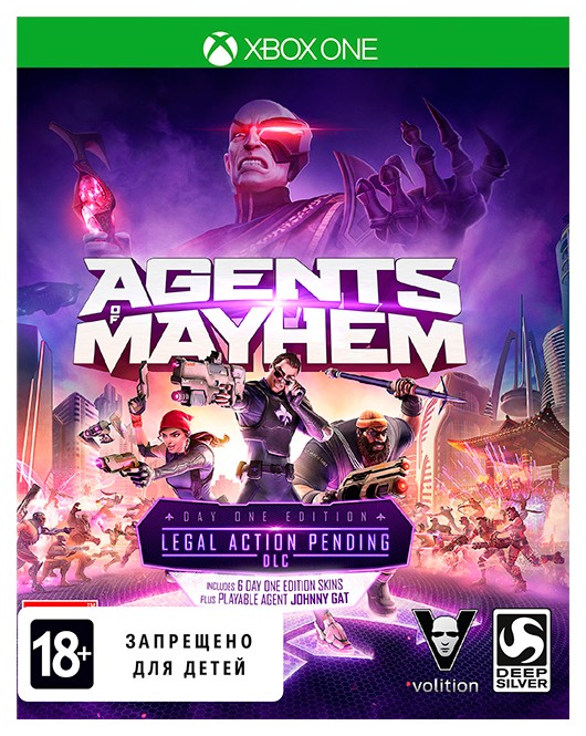 фото Игра agents of mayhem. day one edition для xbox one deep silver