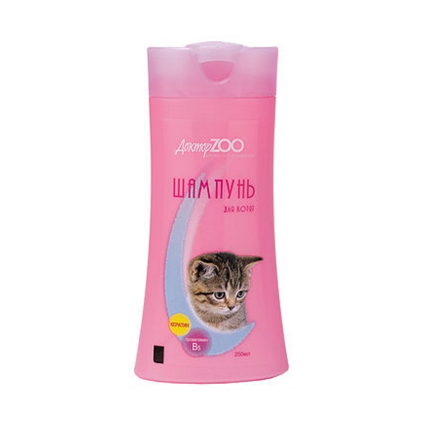 Шампунь-бальзам для котят Доктор ZOO универсальный, провитамин В5 250 мл