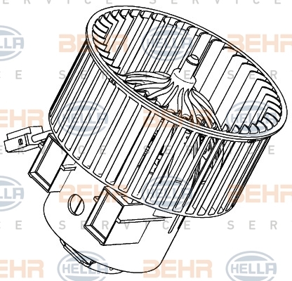 

Двигатель моторчика печки Hella 8EW 351 040-461
