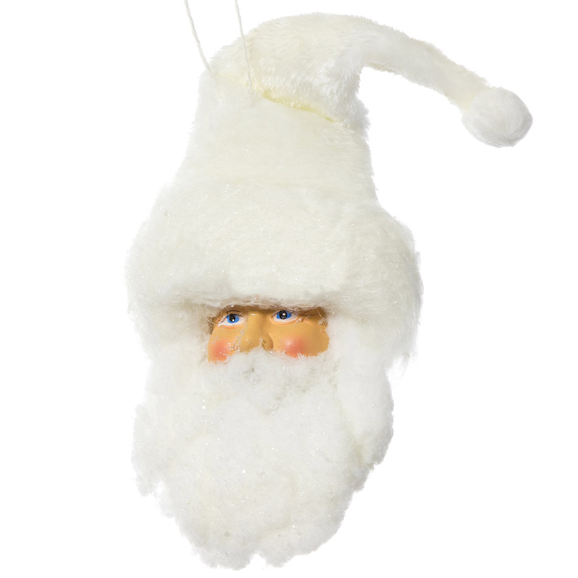 Елочная игрушка Billiet Санта-Клаус в Белом Колпаке 567029 25 см 1 шт.