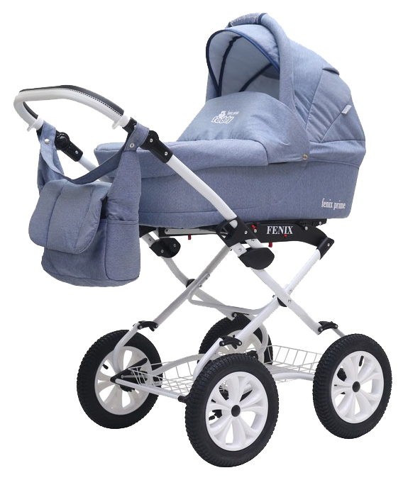 

Коляска 2 в 1 BartPlast Fenix Prime Classic черный джинс, Fenix Prime Classic
