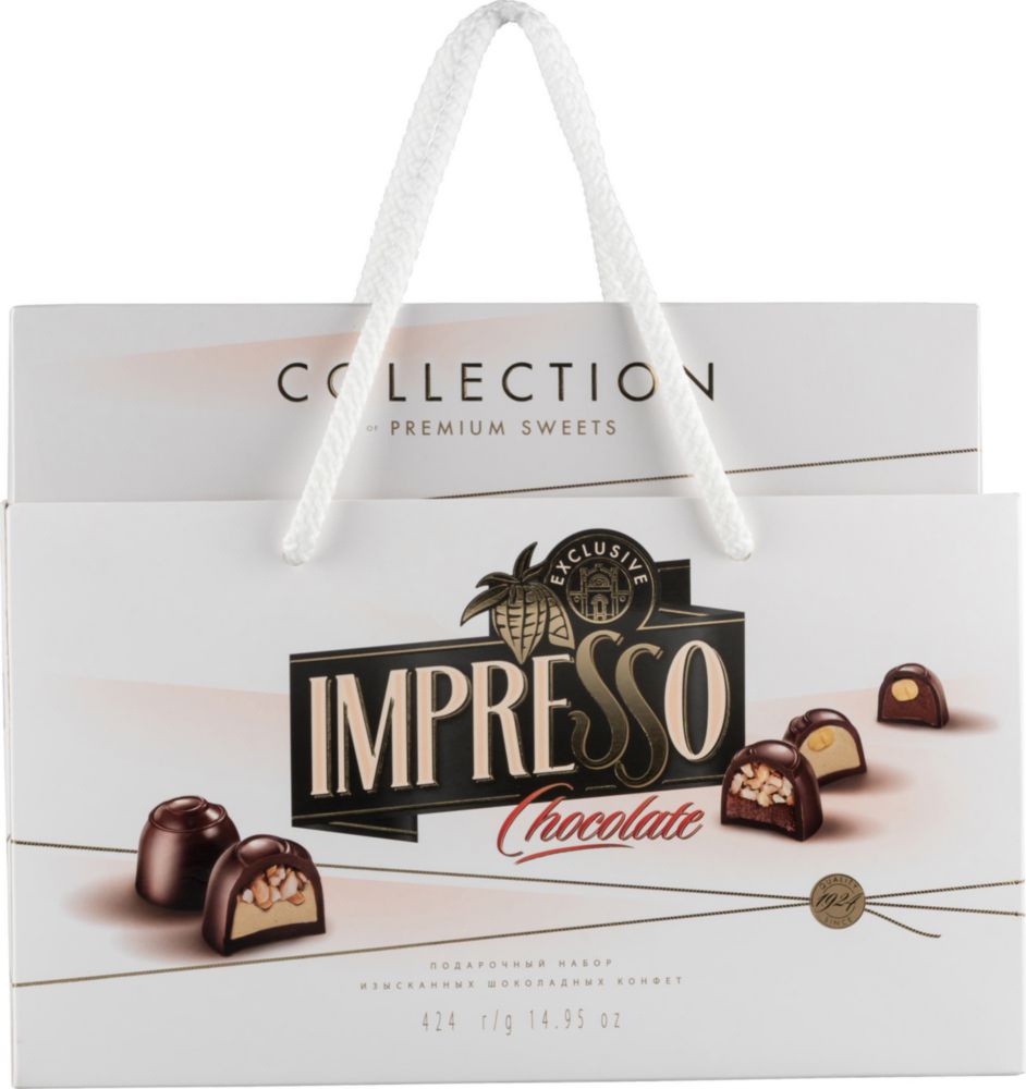 Набор конфет шоколадных Impresso premium белый 424 г
