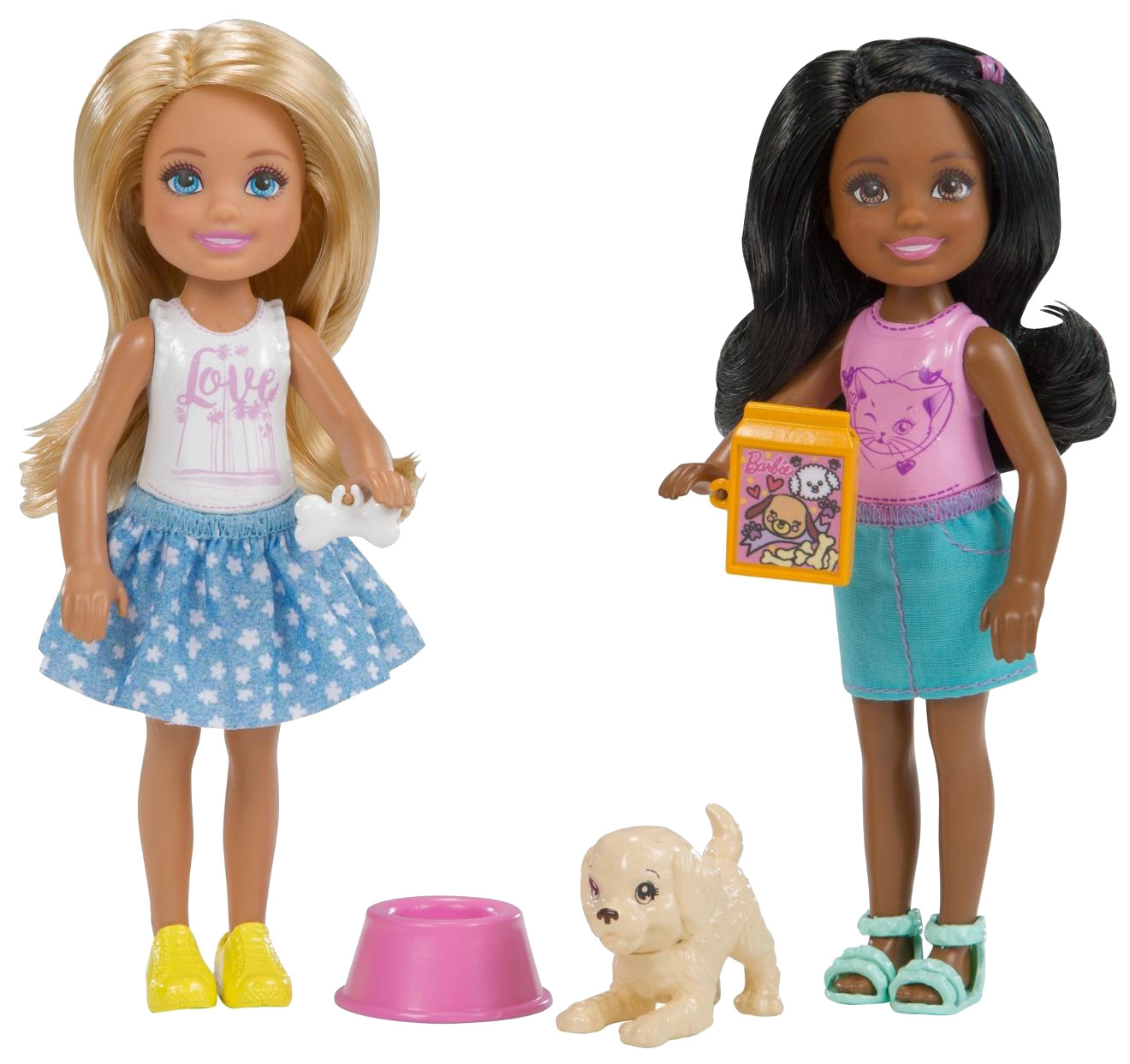 

Куклы Barbie Челси с питомцем FHK96/FHK97 2 шт, Челси 2 шт. с питомцем