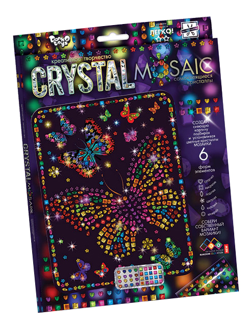 Мозаика из пайеток Danko Toys Crystal Mosaic Бабочки